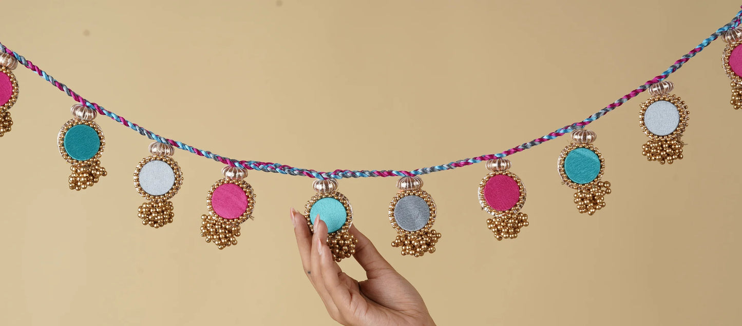 Gulaabi Shaam Braided Bling Toran